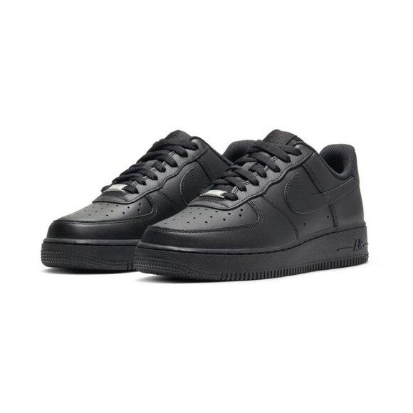 Size 7 - Nike Air Force 1 '07 Triple Black W - Picture 1 of 2